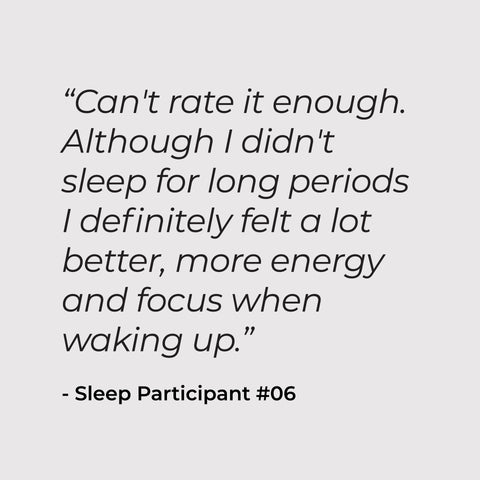 Body Armour Sleep Study